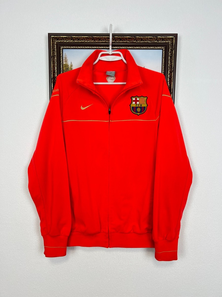 Vintage Nike FC Barcelona Football Jacket Soccer Track Top