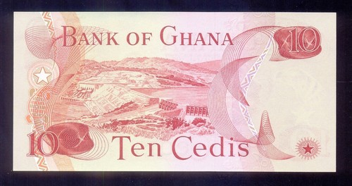 Ghana 10 Cedis 1978 P16f UNC - Bild 2 von 2