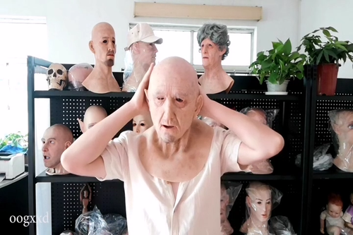 Realistic Professional Silicone Mask Lifelike beard Grandpa soft Silicone Mask - Video 1 of 1