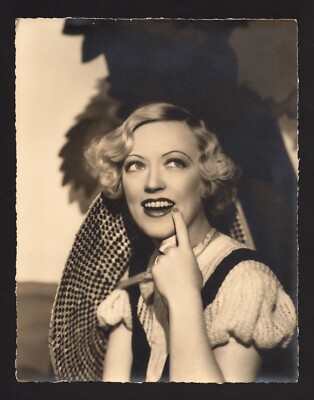 GOLDEN AGE DECO 10X13 COY MARION DAVIES ELMER FRYER HOLLYWOOD DECKLED EDGE PHOTO