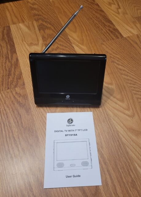 Digital Labs DT191SA 7" Portable Digital TV Widescreen w/ Car Adapter & Earphone