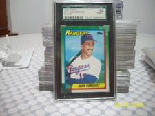 1990 TOPPS #331 JUAN GONZALEZ RC ROOKIE Rangers  SGC 92 Mint+
