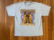 Vintage Los Angeles Lakers T-Shirt XL Kobe Shaq Back To Back Champions NBA