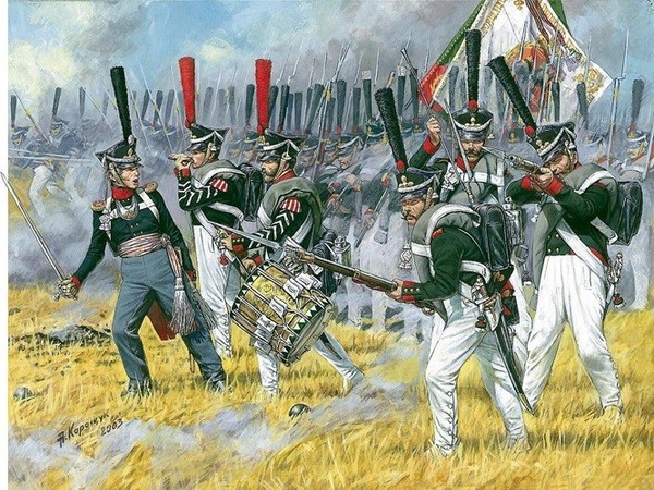 Zvezda 8020 - 1:72 Russische Schwere Infanterie Grenadiere 1812-1814 - Neu-image