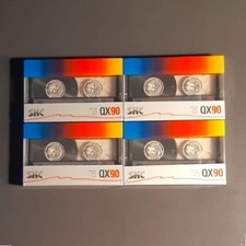 4 Audio Cassette SKC QX 90 - Lotto di 4 Musicassette Sigillate