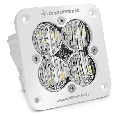 Baja Designs Squadron Pro Flush Mount White Clear LED Wide Cornering Light Pod