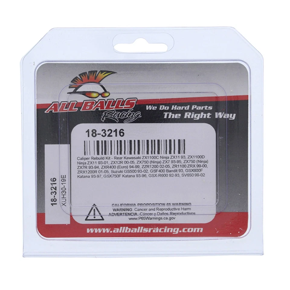 All Balls Rear Caliper Rebuild Kit 18-3216 For Kawasaki ZX 11 Ninja 93 - Изображение 4 из 4