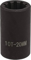 Sealey VS0984 Bremssattel Buchse 1.3Cmsq Drive 20Mm 10-Point