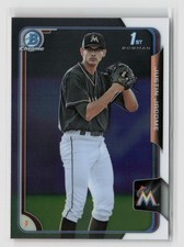 Justin Jacome #162 2015 Bowman Chrome Marlins