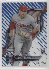 2018 High Tek Pattern 1 Waves/Diagonals Blue Rainbow Foil /150 Rhys Hoskins 7qg