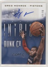 2013-14 Panini Intrigue Dunk Company Signatures 49/99 Greg Monroe #33 Auto 0r4