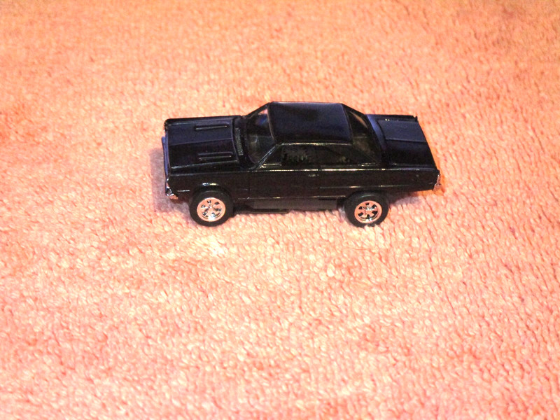 Model Motoring - Plymouth GTX  Black  HO Scale Slot Car Nice
