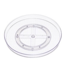 Amazon Basics Lazy Susan Drehbares Ablagefach 305cm Transparent 2er Set
