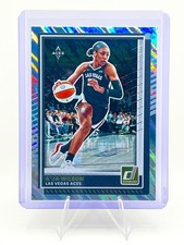 2025 Donruss WNBA A'ja Wilson Lava Parallel #82 Las Vegas Aces