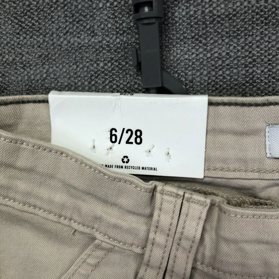 Kensie 牛仔工装裤女式 6 28 帆布实用口袋可持续新品 — 第 3/4 张图片