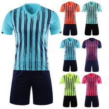 Kids Boys Outfits Running Suit Sportswear Striped Jersey Baseball Set T-shirt