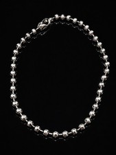Silver Stainless Steel Ball Chain Durable Bead Chain Necklace 26"