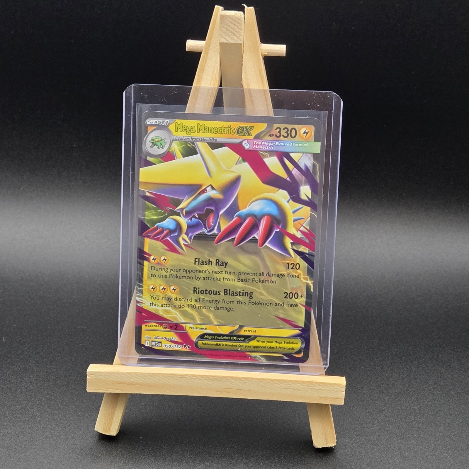 NM - Mega Manectric ex - Double Rare ME01: Mega Evolution 050/132 Pokemon TGC