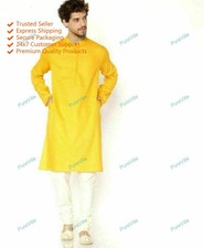 Mens Kurta Traditional Mens Ethnic Wear Shirt Kurta Cotton Indian Clothing