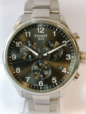 TISSOT XL CHRONOGRAPH QUARTZ BLACK DIAL T116617A SWISS MEN'S