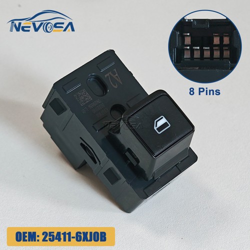 Front Right Power Window Switch For 2021-2025 NISSAN ROGUE 25411-6XJ0B