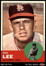 1963 Topps #372 Don Lee Inset photo may be chopped off in insert photo 8 - NM/MT