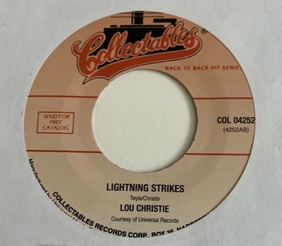 Lou Christie Lightning Strikes/Every Mothers Son Come on Down to My Boat Baby