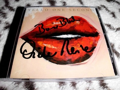 YELLO - ONE SECOND - CD ALBUM - SIGNIERT MIT ZERTIFIKAT/COA - MERCURY 1987