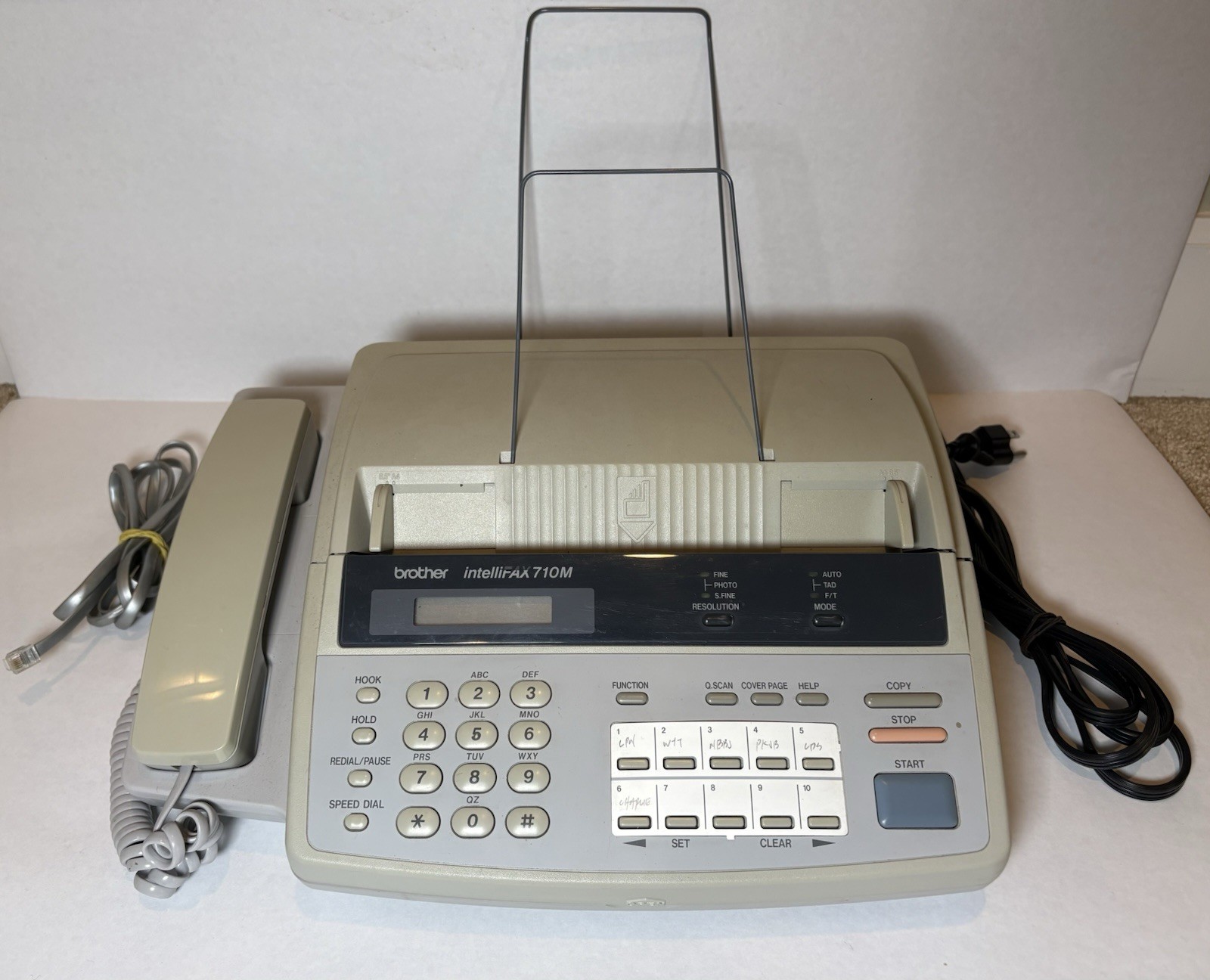 Brother Intellifax 710M Fax Thermal Fax Machine With Manual - Tested And Working