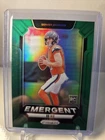 2024 Panini Prizm - Emergent Bo Nix #3 Green Prizm (RC)