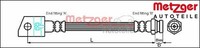 Metzger 4114749 Bremsschlauch Hinterachse Hinten FüR Opel
