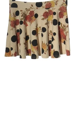 ZARA Jupe évasée Dames Jupe T EU 38 crème-rouge-noir élégant - Photo 1/4