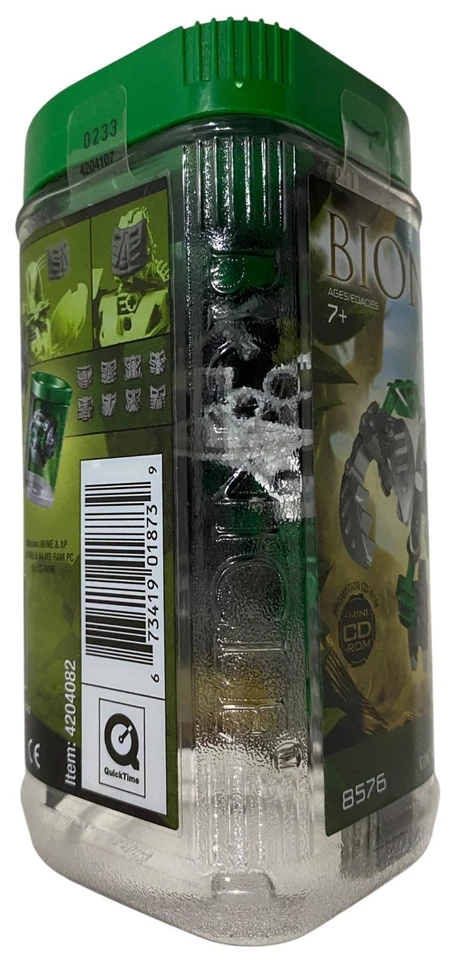 LEGO 8576 Bionicle Bohrok Lehvak Kal com Mini CD NOVO EM FOLHA LACRADO DE FÁBRICA Antigo 2003 - Imagem 4 de 4