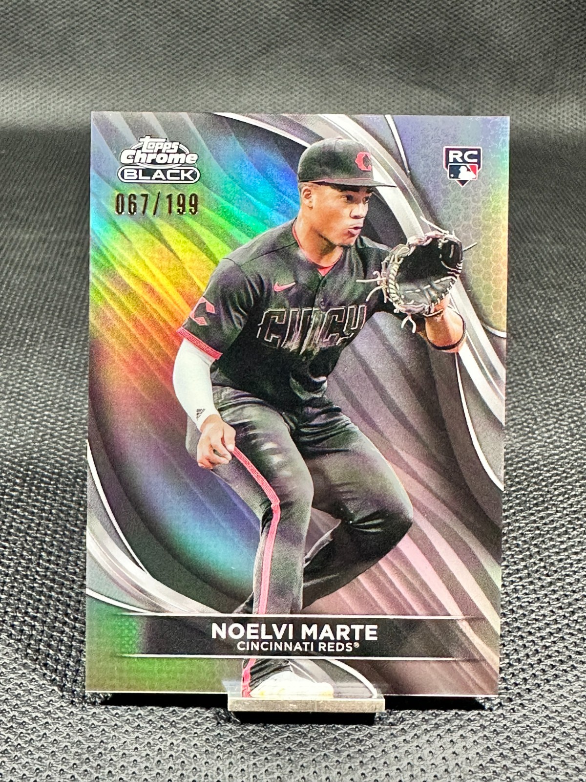 2024 Topps Chrome Black  NOELVI MARTE  RC  Refractor /199  #94