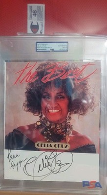 Celia Cruz Signed Autographed Photo PSA COA Encapsulated Latin Music | eBay