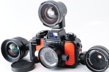 3 Lens set  N MINT Nikon NIKONOS V Orange Film Camera w/35/28/20mm From Japan