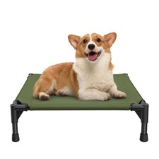 Elevated Dog Bed with Metal Frame, Cooling Raised Pet Cot for Dog and Cat S ...