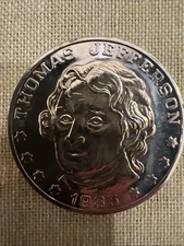 Thomas Jefferson 185th Anniversary 1985 Commemorative Coin