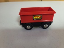 Brio Wooden Railway Train Loads Wagon  Red Pipe Cargo 33654