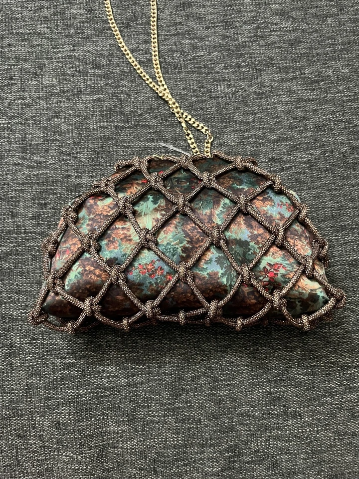 Bolso sin asas Ted Baker para mujer talla única verde combo KYLAR-345 cadena jaula cuentas Foto 4 de 4