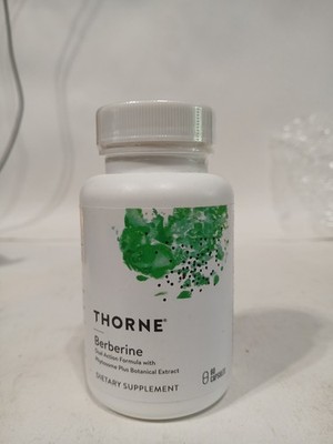 Thorne, Berberine, 1,000 mg per serving, 60 Capsules. Exp 06/2027