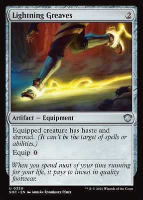 MTG Commander SOS U Lightning Greaves #0350