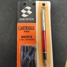 Sheaffer Cartridge Medium Point  Pen 7 Bonus ...