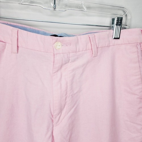 Vintage Polo Ralph Lauren Pink Cotton Preppy Men's Flat Front Casual Pants - Picture 4 of 17