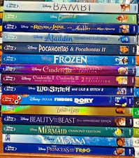 Movies Blu-Ray DVD Disney Animated Marvels Star Wars Holiday COMBINED SHIPPING!!