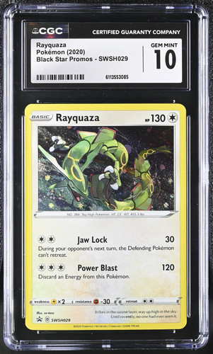 Rayquaza #SWSH029 2020 Black Star Promos CGC 10