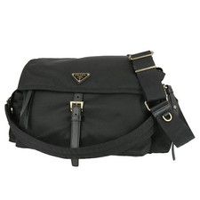 PRADA Explorer Large Re-Nylon Leather 1BD391 Black GHW Shoulder bag Women Men