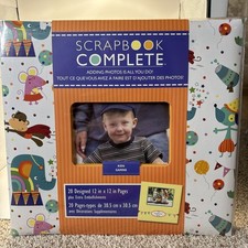 Kids Gamins 12x12 Scrapbook Complete 20 Designed Pages Animals