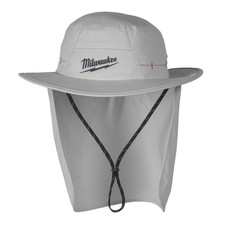 Milwaukee M770G-SM WORKSKIN Sunshade Hat Gray Small/Medium UPF 50 