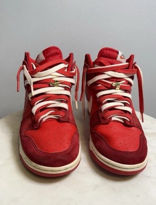Nike Dunk High   Red/White   Men s Size 10